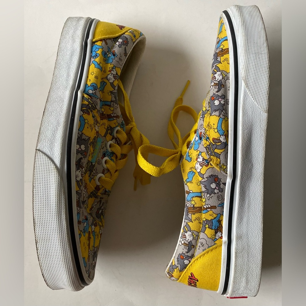 Vans The Simpsons Itchy and Scratchy Show Low Top Shoes Size 6.5 Cartoon 90s Y2K - Picture 10 of 16